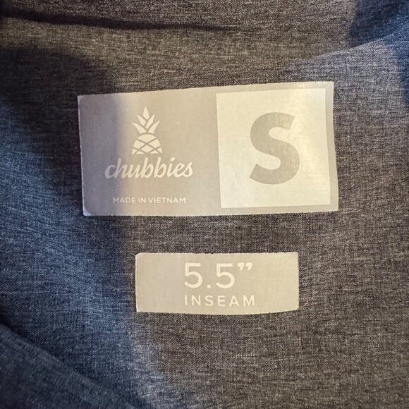 Chubbies Two Tones Hybrid Gym Swim Shorts Mens Grey Pink Drawstring 5.5" Size S - Picture 5 of 11